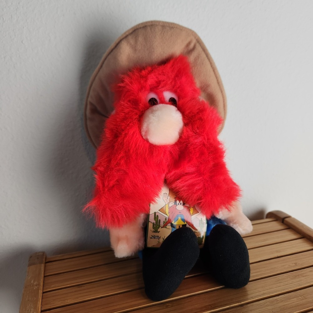 Vintage 1993 24K Yosemite Sam Plush Stuffed‎ Animal Warner Brothers Looney Tunes